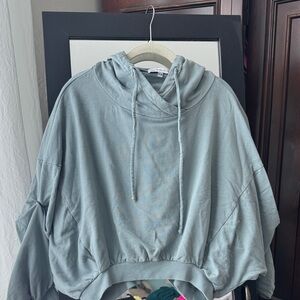 Young Fabulous & Broke Hoodie in Light Blue/ light teal Size small